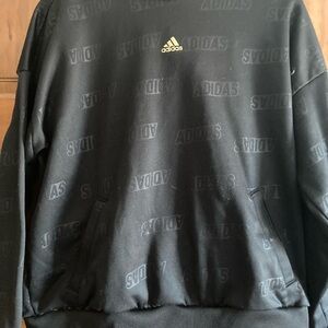Adidas Black Sweatshirt with Gold Logo